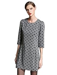 Polyester Dots Print  Dress