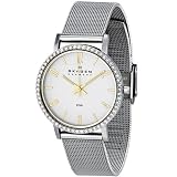 Skagen Women's 922SGS Denmark Silver White Dial Watch