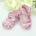 Cute Baby Girl Newborn Toddler Infant Prewalker Cotton Bowknot Crib Shoes (0-9 Month Pink)