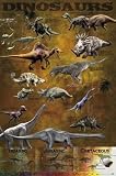 Dinosaurs - Nature Poster (Triassic, Jurassic & Cretaceous) (Size: 24 x 36)
