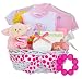 "Pray With Me" Little Lamb Baby Girl Keepsake Gift Basket - Personalized