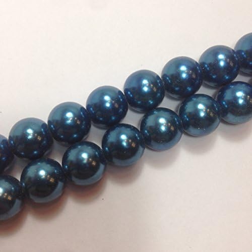 Magnetic Hematite Round 15.5" (Ocean Blue, 4mm)