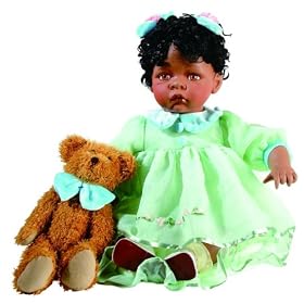 Click here to buy DESIREE 24 Porcelain Black Toddler Doll By Duck House by Duck House Dolls.