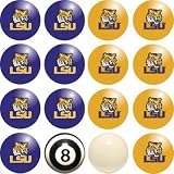 Louisiana State University Pool Balls Home and Away Set - 38% OFF