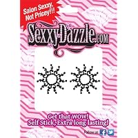 Sexxy Nipple Bling! Black Sunburst set of 2