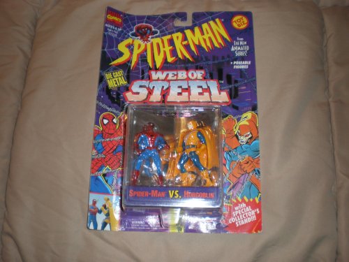  Spider-Man Web Of Steel Spiderman Vs. Hobgoblin Die Cast Metal Poseable Figures