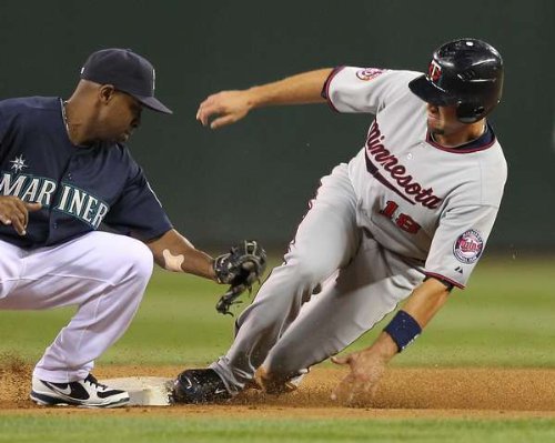 Jason Repko, Chone Figgins, Minnesota Twins, Seattle Mariners, 8/27/2010