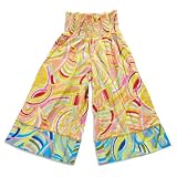 Haven Girl – Toddler Girls Smock Top Capri, Pink Yellow