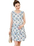 【TPGROWIN】 マタニティ ウェア ワンピース 花柄 ノースリーブ フレア カジュアル コットン 出産 外出着 妊婦服 部屋着 夏 (XL, ブルー)