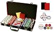 New premium 300 Clay Composite 11.5 gram Diamond Suited Poker chips set w/6 Dealer Buttons & 2 Cut Cards