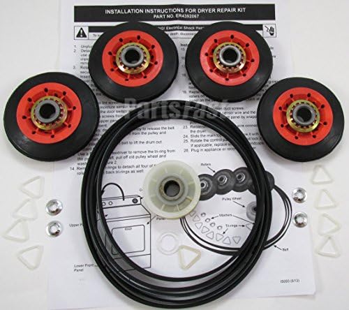 3388672 - DRYER REPAIR KIT (4 ROLLERS, BELT, IDLER WHEEL, CLIPS, WASHERS) FOR ALL MAJOR BRAND DRYERS