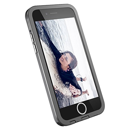 iPhone 6 / 6s Case, TETHYS Ultra Series iPhone 6/6S Waterproof Case (4.7 Inch) Protective IP68 Certified CoverThinness Profile w/ Capability ShockPROOF,SandPROOF,SnowPROOF - Black