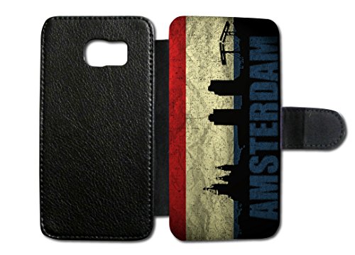 Samsung Galaxy Holland Amsterdam Flip Tasche Hülle Case Cover Schutz Handy Galaxy S6