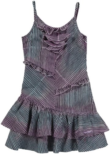 Diesel Girls' Daliza Ruffle Striped Dress