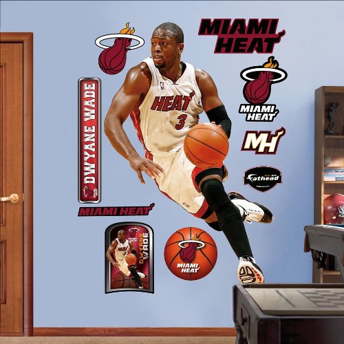 Fathead NBA Miami Heat Dwyane Wade Wall Graphic