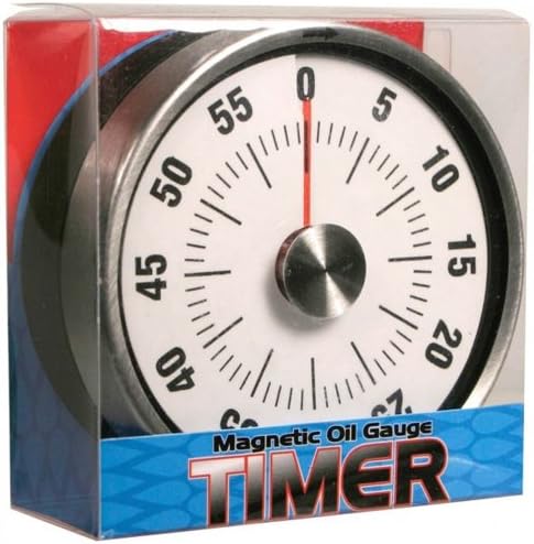 Oil Gauge 1Hr/60Min Mechanical Timer Game Count Down Counter Alarm Kitchen Cooking Tool