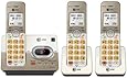 AT&T EL52313 DECT 6.0 Phone Answering System with Caller ID/Call Waiting, 3 Cordless Handsets, Silver
