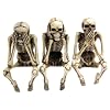 3 Skeleton Computer Toppers See Speak Hear No Evil