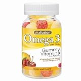 Vitafusion Omega-3, 60 gummies  Bottle (Pack of 3)