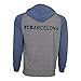 Fc Barcelona Hoodie Fz Summer Light Zip up Jacket Grey Adults (S)