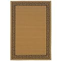 Lanai Greek Key Rug - Beige/ Black