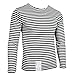 Genuine Russian Marines TELNYASHKA Top - Black Striped Long Sleeved T-Shirt
