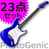 エレキギター 初心者セット入門23点!エレキギター初心者でも安心! Photogenic フォトジェニック 最強!ST180【MBL】 メタリックブルー
