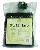 The Rumford Gardener GBS3000 9 Foot x 12 Foot Yard Debris Tarp - Heavy Duty Nylon with Grommets