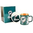 Miami Dolphins Coffee Mug & Coaster Set