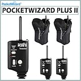 PocketWizard Plus II Transceiver Relay Radio Slave Transmitter Receiver 3-Pack with 2 PocketWizard Cases (2 Pocketwizards Per Case)