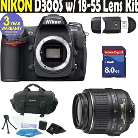 Nikon D300S (IMPORT) Digital Camera w/ 18-55 VR Lens Basic Kit + 3 Year World Wide Warranty