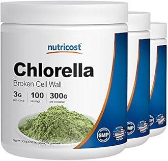 Nutricost Organic Chlorella 8 OZ (3 Bottles) - 3000mg Per Serving