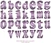 Purple Butterfly Alphabet Letter Name Wall Sticker - baby nursery girls room decor baby nursery girls room decor decoration decorations mural stickers bedroom