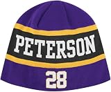 Adrian Peterson Minnesota Vikings Player Name & Number Knit Hat