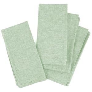 napkins sage cloth cotton dinner green amazon blue