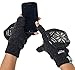 Alki'i 3M Thinsulate Thermal Insulation Fingerless Texting Gloves with Mitten Cover - Grey