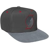 Portland Trail Blazer Gear : Adidas Portland Trail Blazers Vibe Flat Brim Snapback Hat - Charcoal