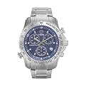 Men's Timex Expedition Chrono Blue Face Watch - Silver