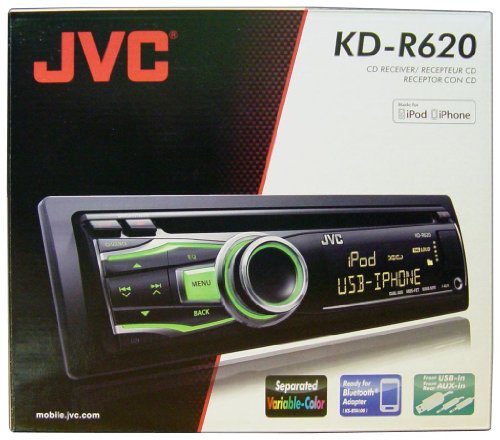 Best Price KD-R620 Car CD/MP3 Player - 80 W RMS - iPod/iPhone Compatible - Single DIN