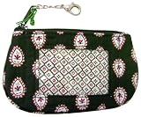 Vera Bradley Classic Black Clip Zip ID Case