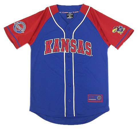 Buy Kansas Youth Grand Slam Baseball Jersey by Colosseum Athletics