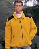 Tri-Mountain Men's Big Convertible Panda Fleece Full Zip Jacket. 8700
