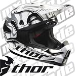 Thor Quadrant Helm 2012 - Marble - weiss-schwarz: Größe Helm: S (55-56cm)