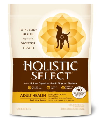 More image Holistic Select Radiant Adult Health Dry Dog Food, Duck Meal Recipe, 6-Pound Bag