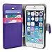 iPhone 6 Case, BUDDIBOX [Wallet Case] Premium PU Leather Wallet Case with [Kickstand] Card Holder and ID Slot for Apple iPhone 6, (Purple with Pink)