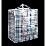 レジャーバッグ　チェック柄　縦型（幅４２×高さ５０×奥行２５ｃｍ）　チャック付