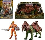 Masters of the Universe Exclusive Classics He-Man and Battle Cat Fighting Tiger of Eternia Figure Set