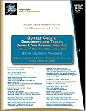 Microsoft Office 2003 & 2002 - Word Training & Quick Reference Cards: Quickly Create Documents & Tables (3-Ring Binder Combo-Pak). Any level of user can learn how to create professional looking documents! 2 Courses, 4 Cards (Folded, 30 Pgs) & Terms (7 Volume Set)