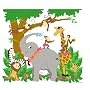 Elephants On The Wall D I Y Paint a Mural, Jungle Hula Party