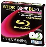TDK 録画用ブルーレイディスク BD-RE DL 50GB  ホワイトワイドプリンタブル 5枚パック BEV50PWA5S